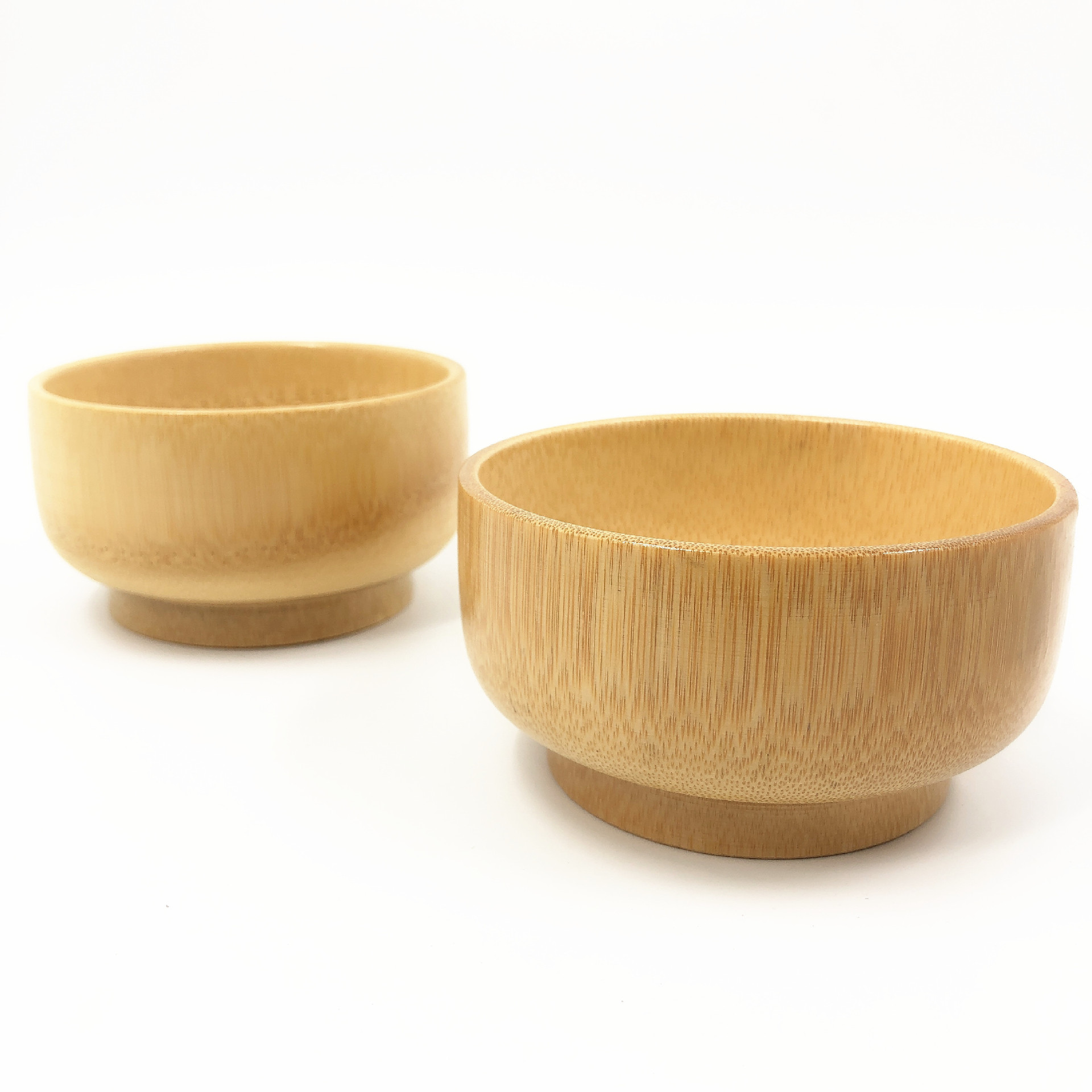 厂家直供批发儿童餐具碗天然大号圆形本色竹碗竹制工艺品景区热卖