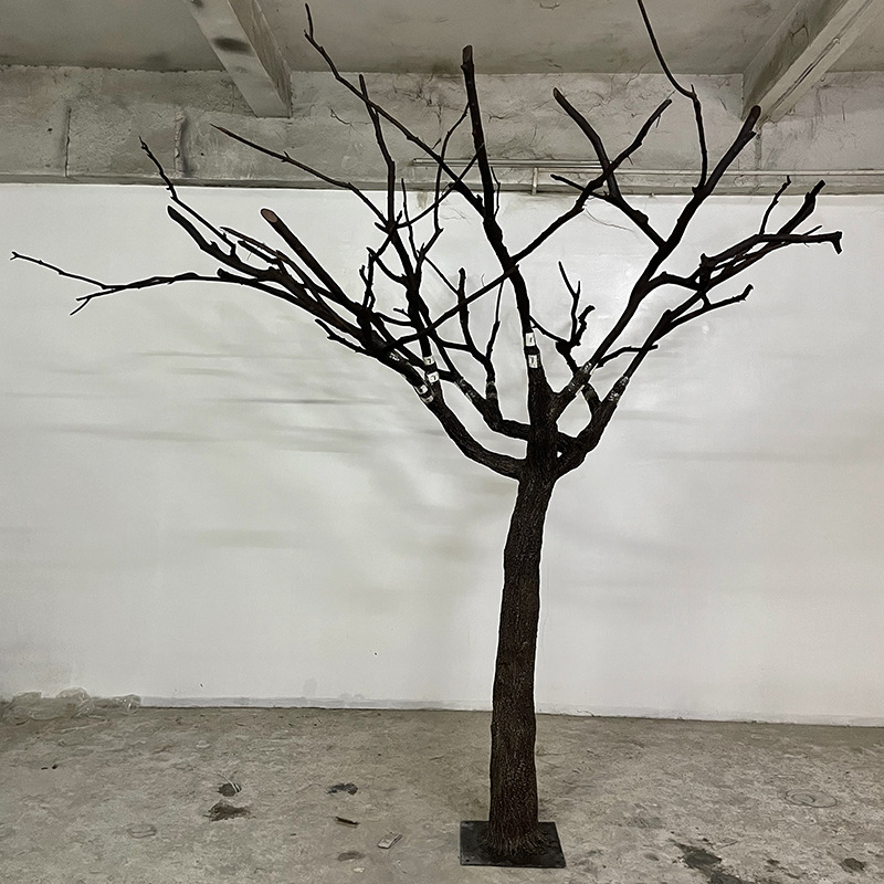 仿真枯树 室内家居造景枯树干枝装饰商场橱窗道具黑色 枯树厂家