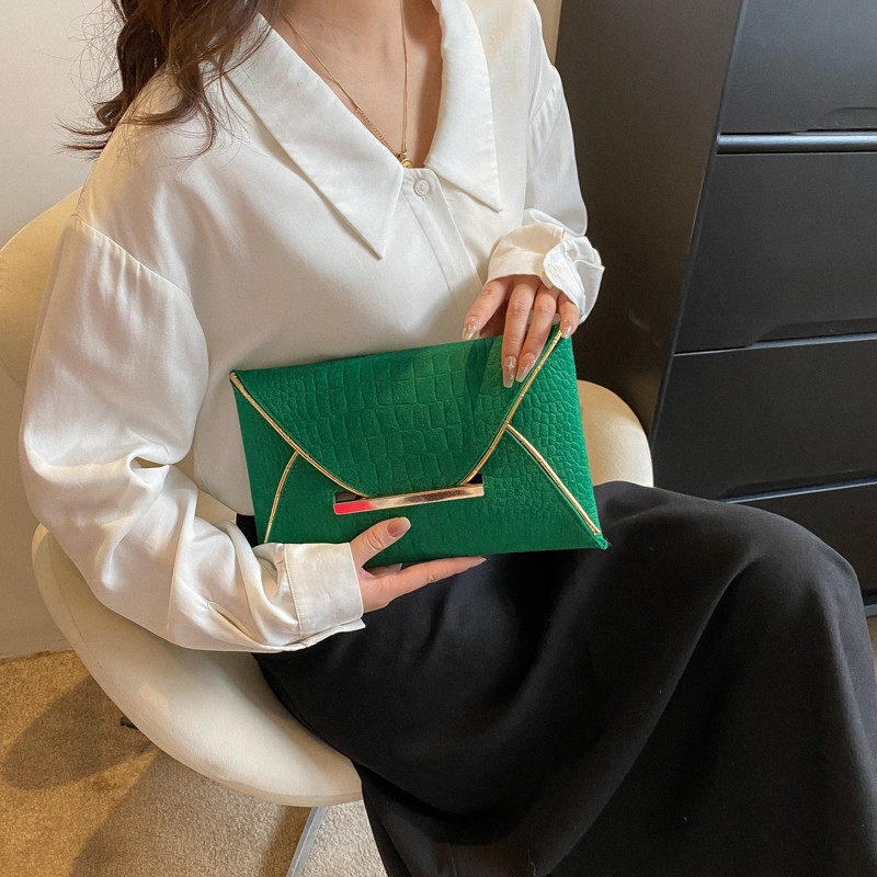 2023 Spring New European and American Street Trends New Envelope Dinner Bag Casual Simple Clutch Fashion Women's Bag