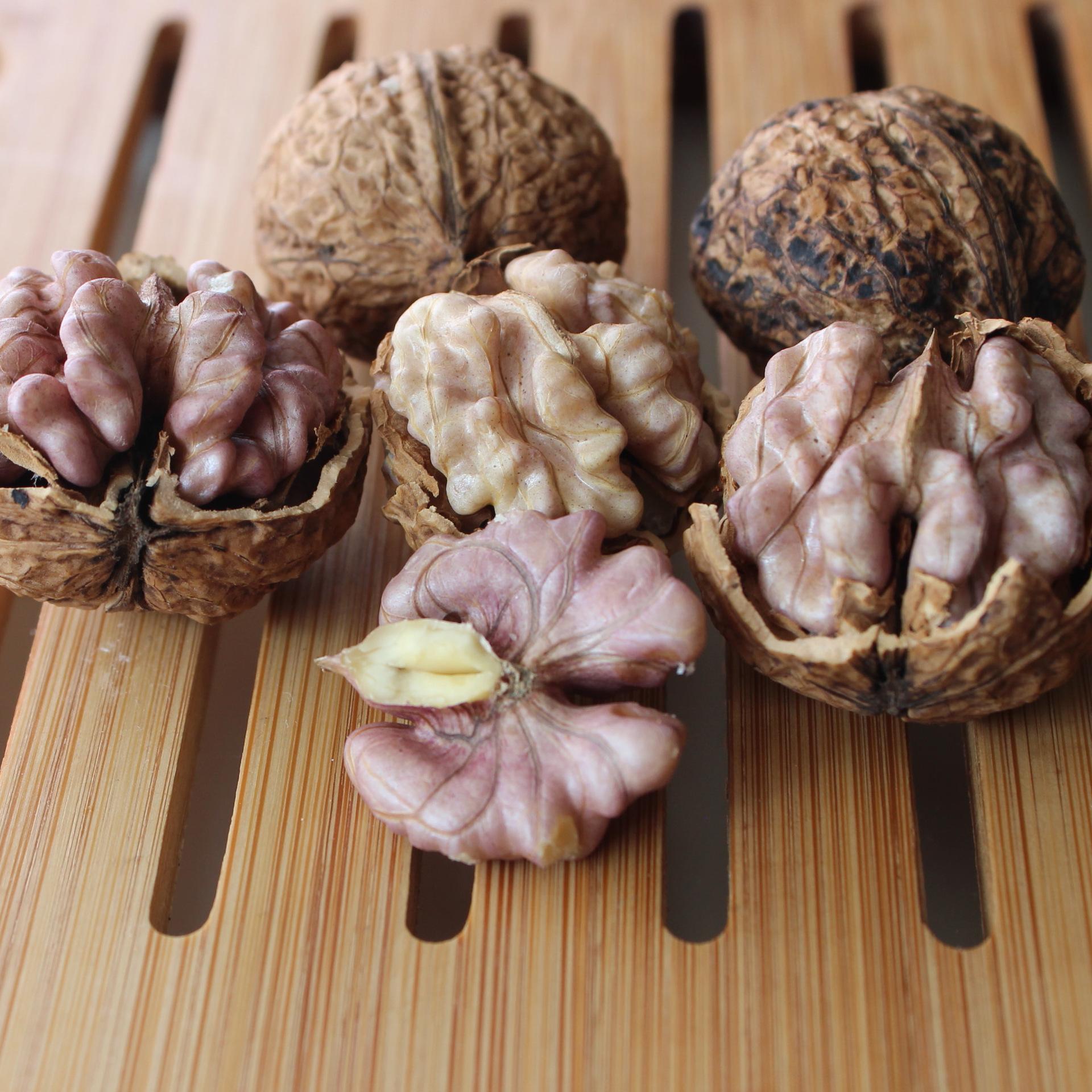 年新货云南大理漾濞纯野生尖嘴娘亲孕妇无漂白紫米核桃500克-阿里巴巴