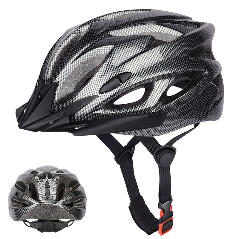 现货自行车头盔单车山地公路车骑行头盔一体可调户外运动骑行装备