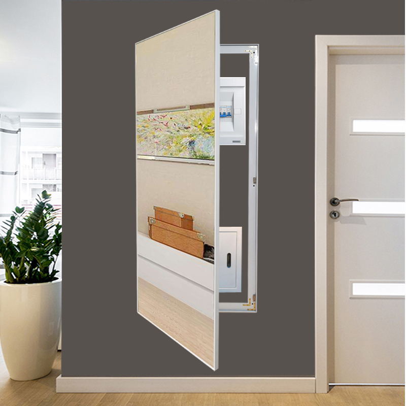 推拉式全身镜子可隐藏总开关试衣镜家用遮挡信号箱电闸电箱穿衣镜