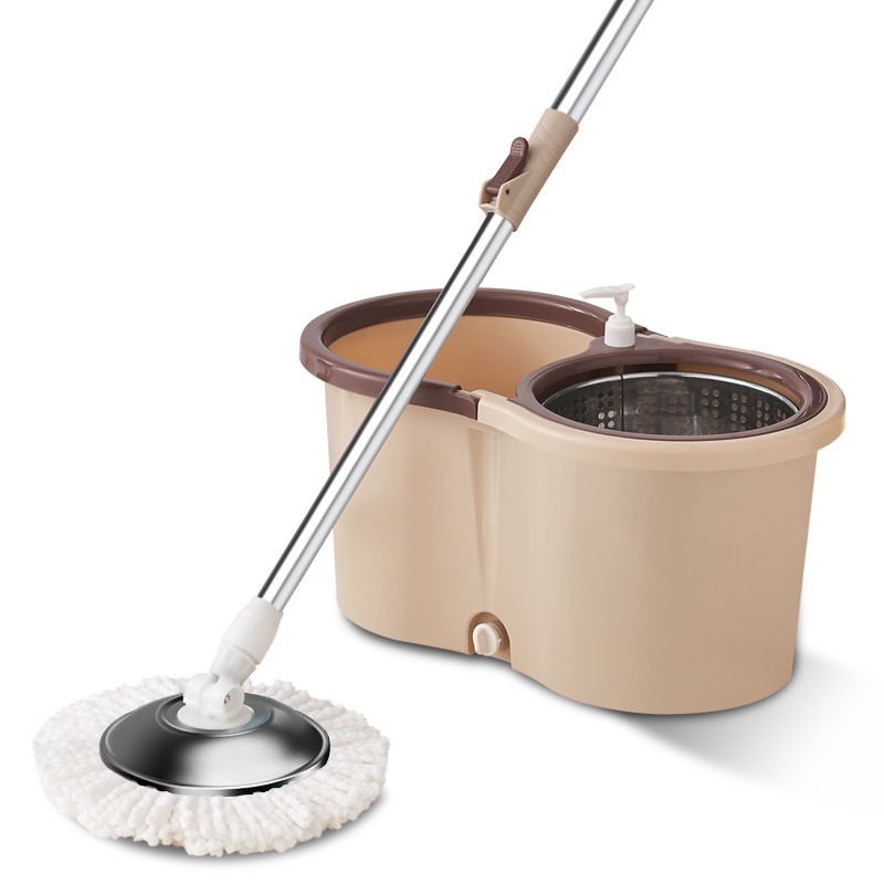 Lazy Mop New Dual-Drive Hand Pressure Mop Household Rotating Mop Mop Bucket Factory Wholesale