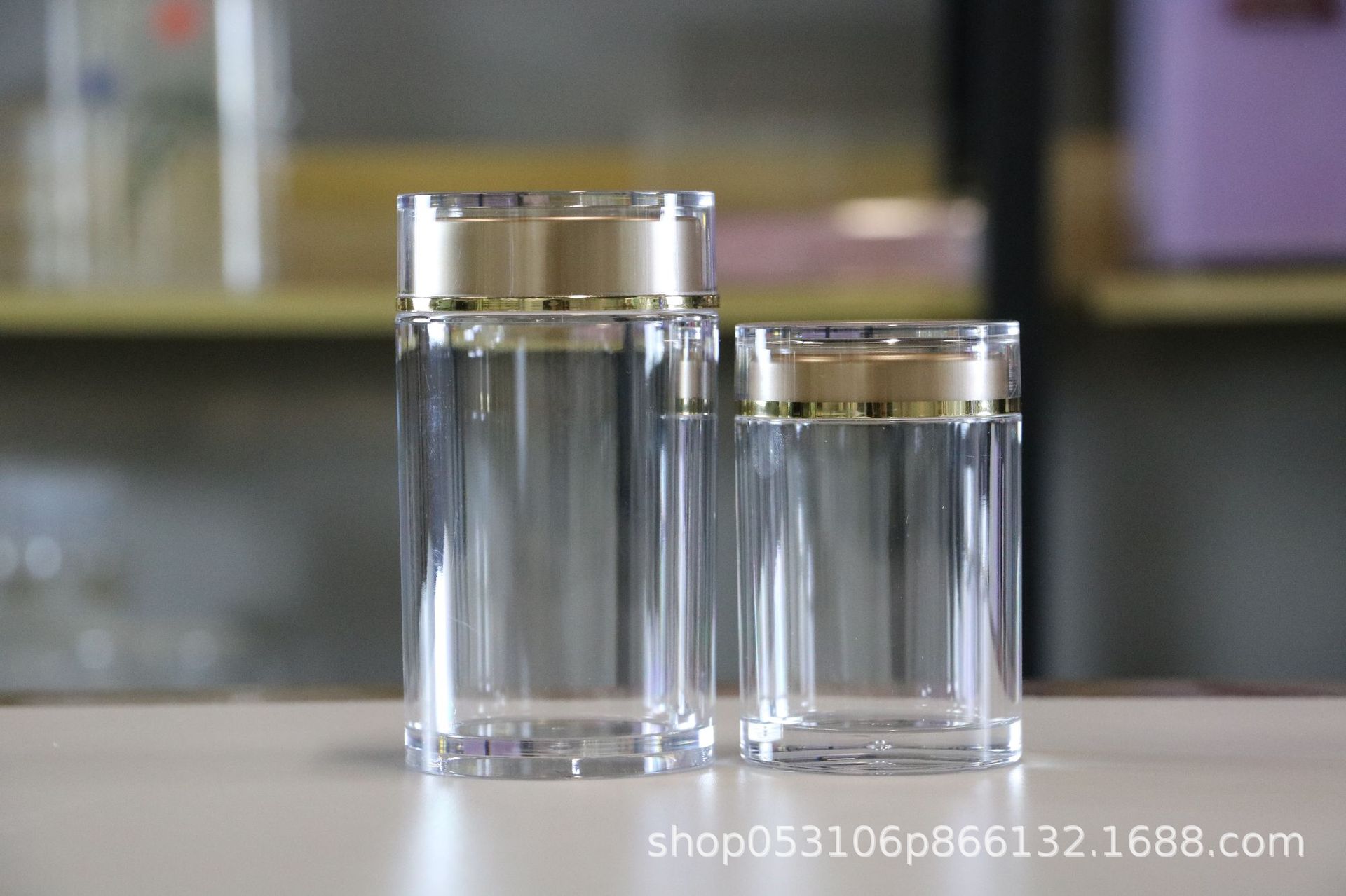 新款透明亚克力罐塑料食品密封罐防潮不易碎干货茶叶罐保健品包装