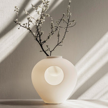 北欧创意床头台灯日式侘寂风茶室茶桌装饰灯新中式简约LED花瓶灯
