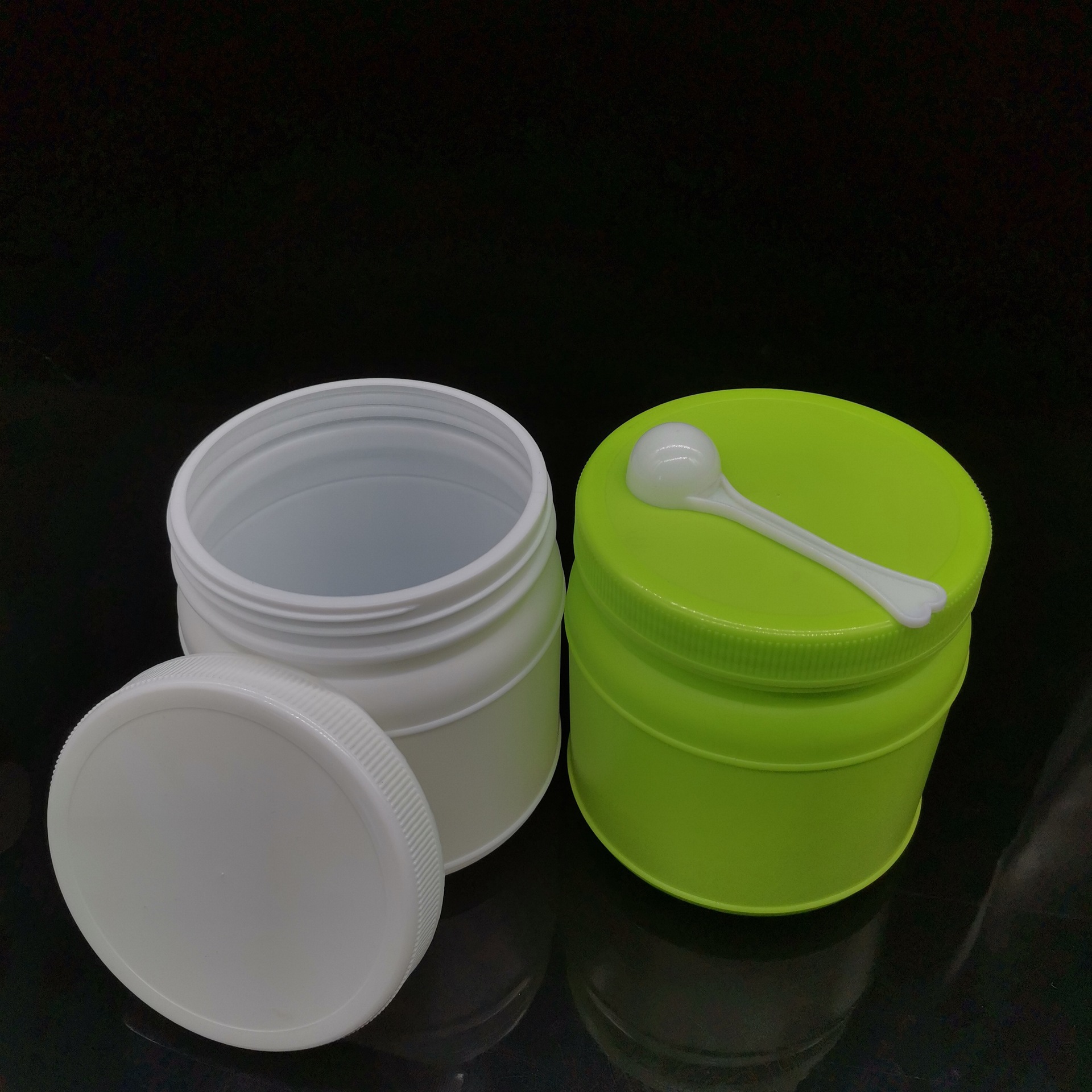 现货批发1000g奶粉塑料桶 广口粉剂瓶食品包装瓶 蛋白粉粉剂瓶