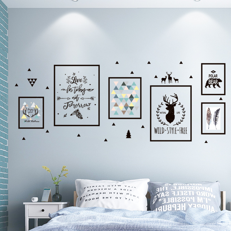 3d立体墙贴画卧室海报墙面装饰品房间布置宿舍床头背景墙壁纸贴纸