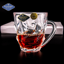捷克进口BOHEMIA水晶玻璃杯西式奶杯咖啡下午茶杯欧式杯子咖啡杯