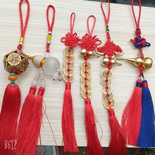 10龙年纪念币钥匙扣十二生肖币中国结1元硬币收藏5京剧币挂件饰品