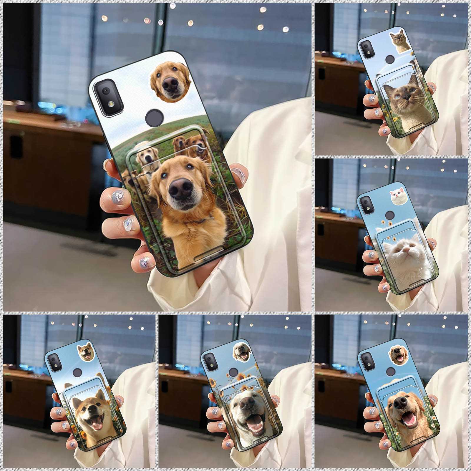 适用TCL手机壳个性防尘散热创意潮流全包边简约卡套质感软壳零钱