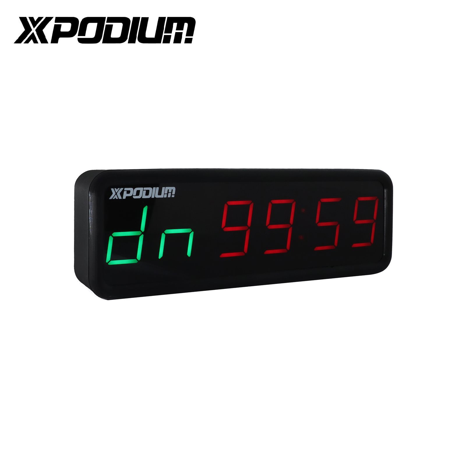 xpodium便携式计时器电子家用数字比赛led倒数钟秒表闹钟时钟小型