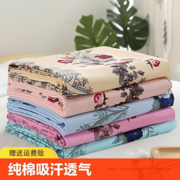 上海老式全棉床单单件双人单子1.8米纯棉宿舍单人被单怀旧老粗布