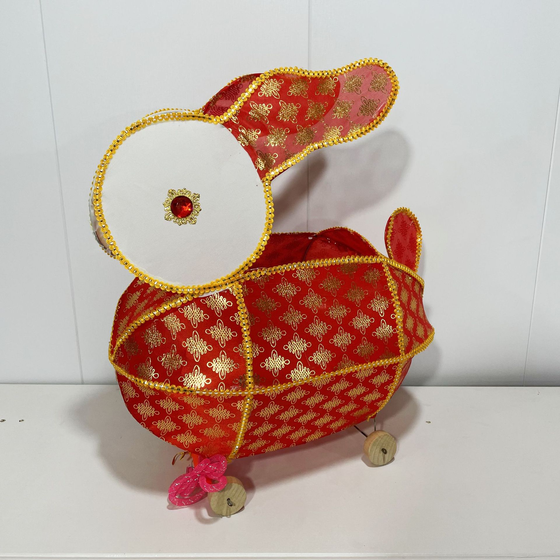 非遗传统手工兔子灯拉大兔儿童拖拉灯笼春节元宵节发光花灯-阿里巴巴