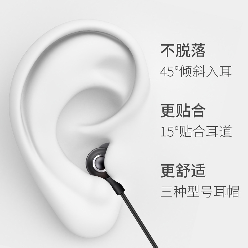 headset Wired Earphone in-Ear Wholesale Mobile Phone Computer Monitor Sound Card Sports Typec Earplugs for Huawei Apple