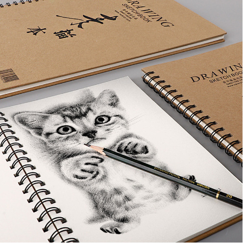 跨境素描本8k美术专用绘画纸a4纸16开手绘活页速写纸铅画纸写生本