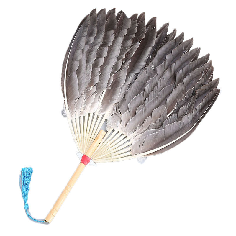羽毛扇子诸葛亮孔雀扇舞蹈儿童蒲扇孔明扇跳舞鹅毛扇子拍摄道具扇