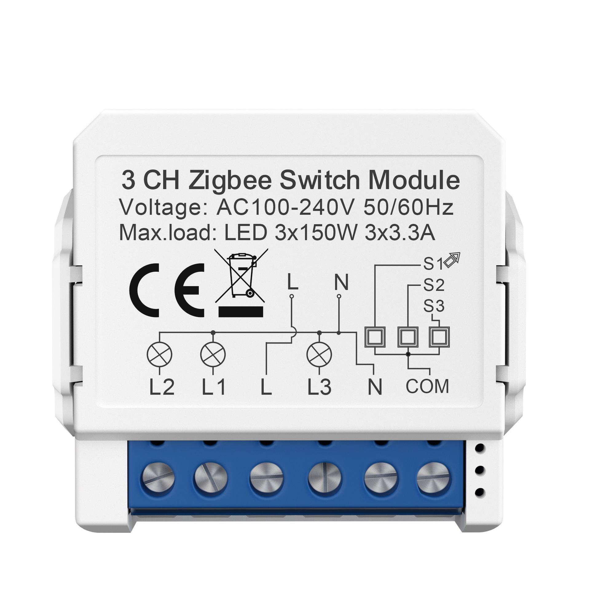 Zigbee on-off Device 1/2/3/4-Way Dual-Control Switch Mini Module Remote Control Graffiti Intelligent Circuit Breaker