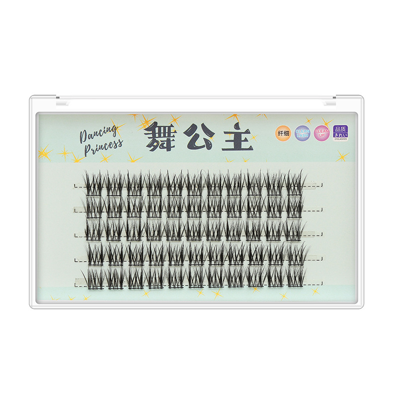 Dingsen Cross-Border False Eyelashes Factory Gemini Grafting Eyelashes Three-Row Pack Five-Row Pack Split Cos Eyelashes