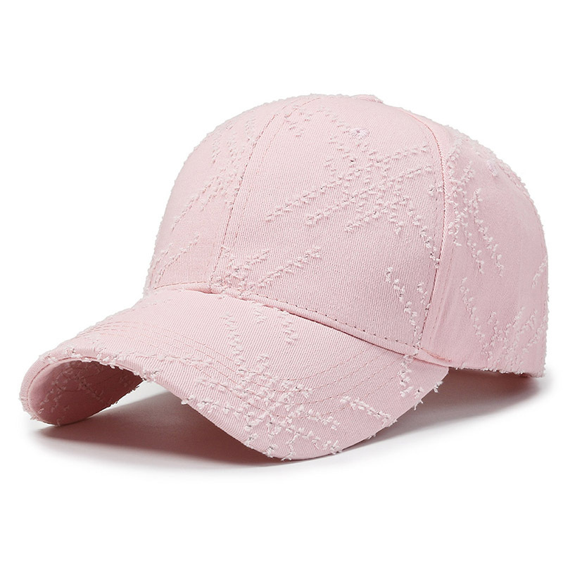 Peaked Cap Women's Spring and Autumn Korean Style Ins Ripped Hat Simple Fashion Sun Hat Men's Trendy Sun Protection Baseball Cap