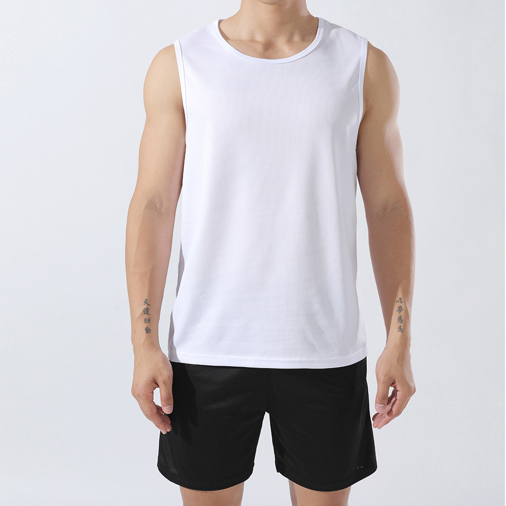 Wholesale Running Vest Men's Summer Fitness Sports Training Top Quick-Dry Basketball Vest Men's American Style