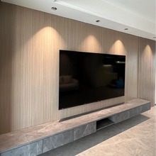 电视背景墙竹木纤维墙板 家装用木饰面板 自装木饰面碳晶板批发