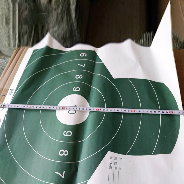 厂家现货批发胸环靶纸军绿色半身靶纸靶板射击用品 靶纸