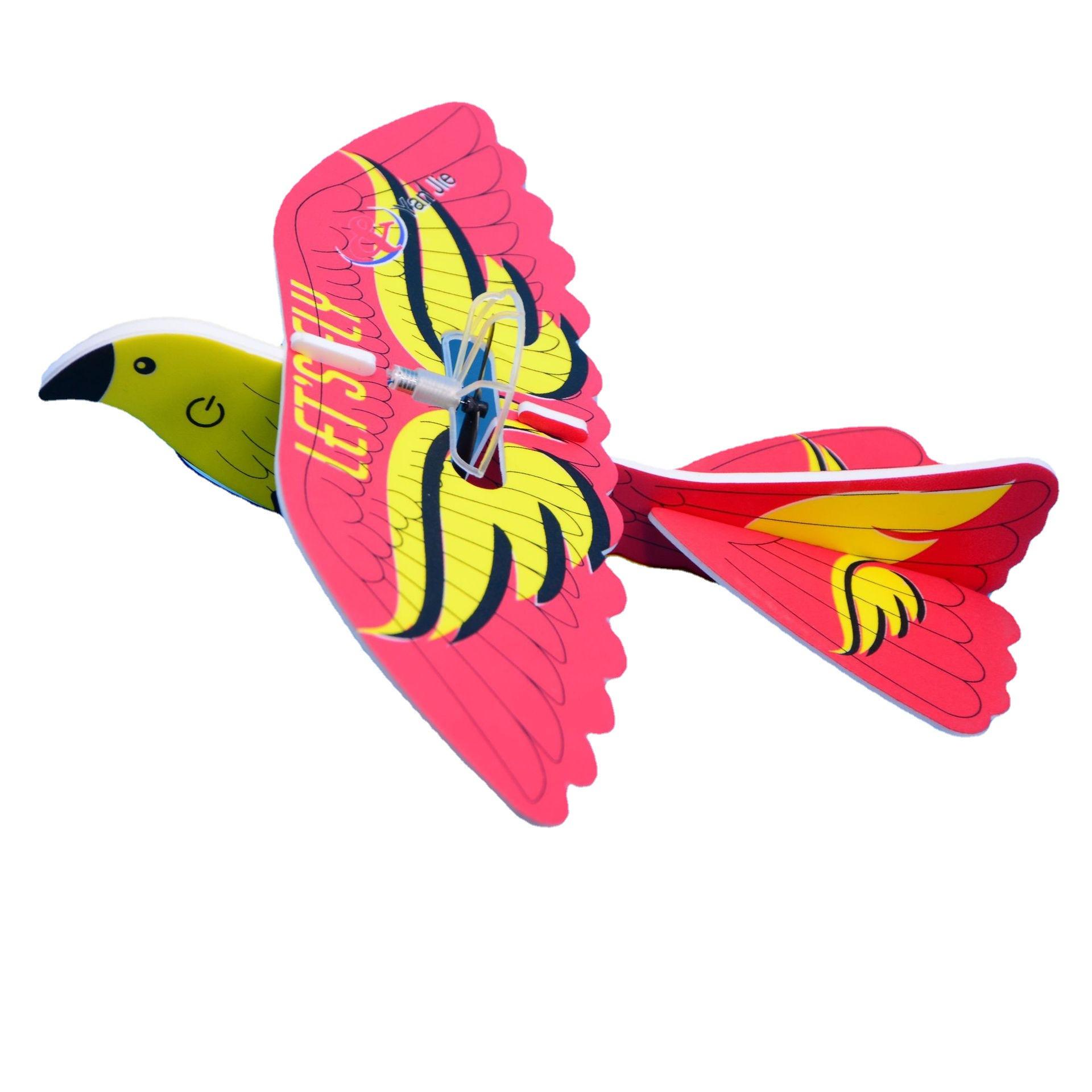 仿真电动飞机yj019电动飞鸽子泡沫手抛滑翔机回旋航模小飞鸽玩具