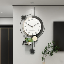 钟表挂钟客厅新款网红大气时尚挂表现代简约创意挂墙装饰时钟