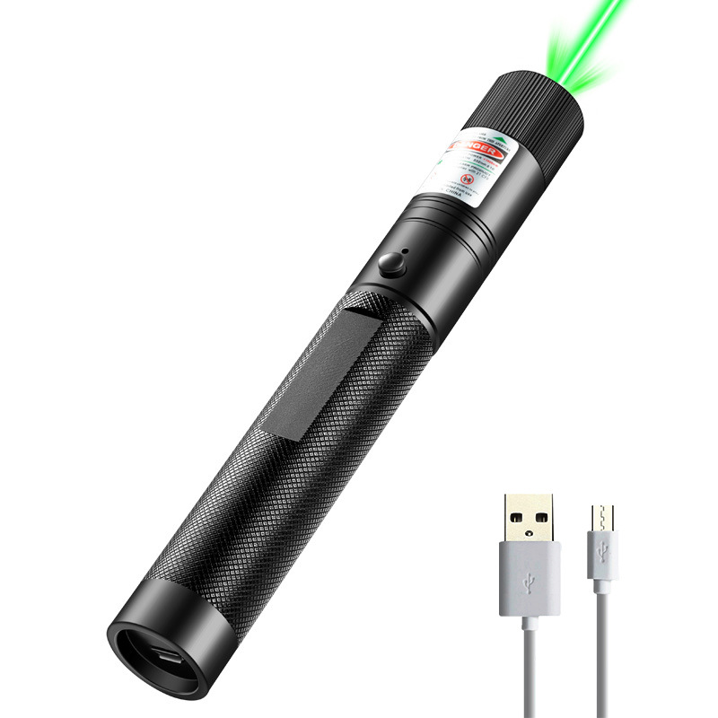 USB充电303激光手电绿光直线满天星镭射灯驾校沙盘射笔售楼手电筒