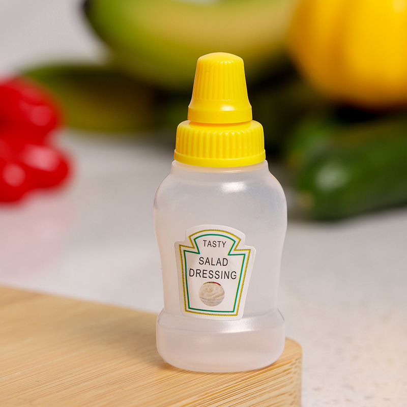 Kitchen Household Mini Spice Jar Tomato Salad Honey Squeeze Type Sauce Bottle Food Grade Bottles for Soy Sauce and Vinegar Wholesale