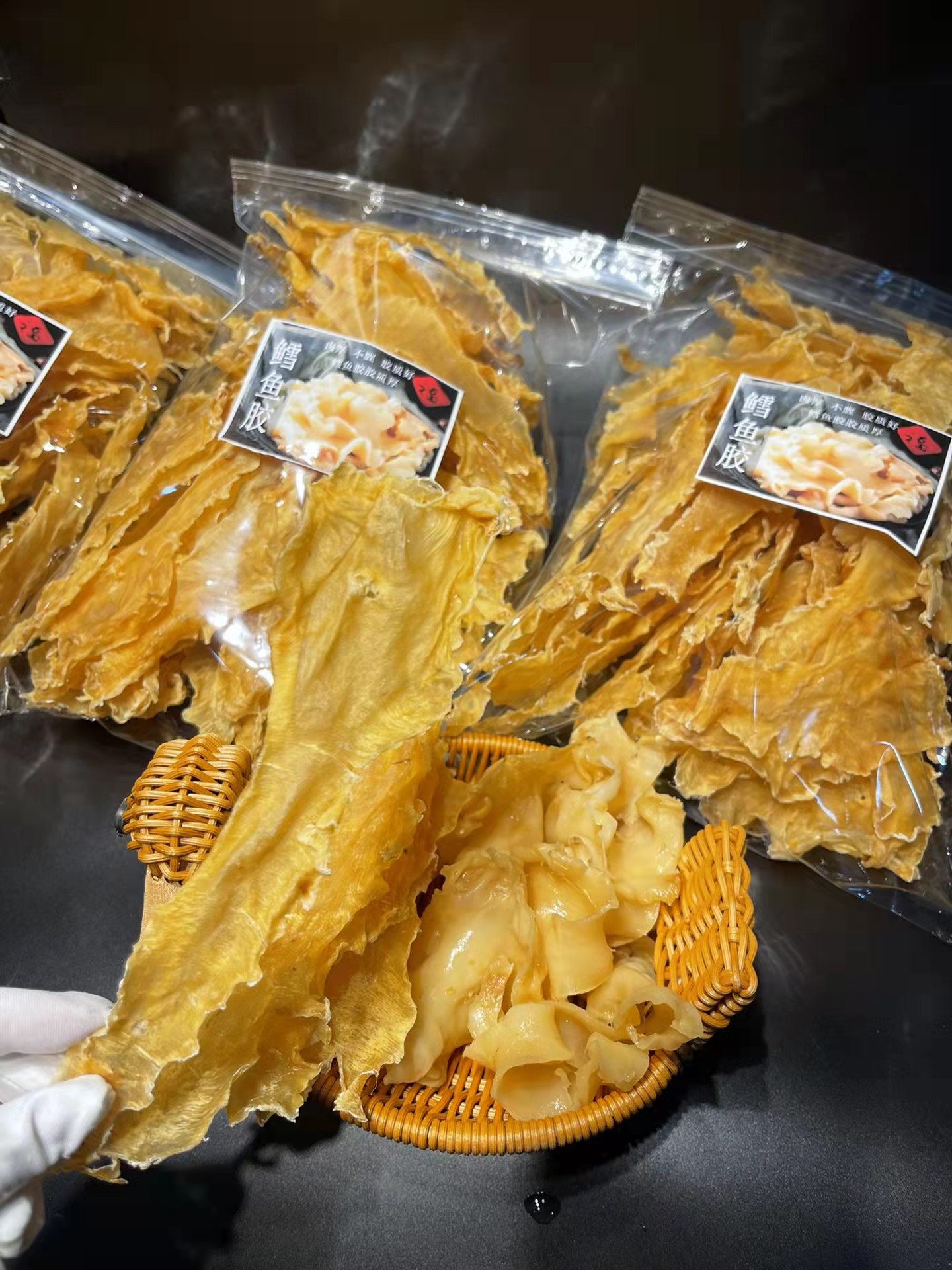 海味干货55头冰岛鳕鱼胶片滋补花胶鸡汤料现货散装批发量大价优