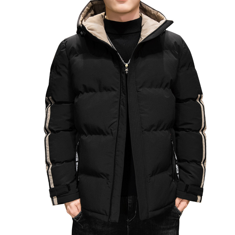 Cotton-Padded Coat Men's Winter Fashionable Jacket Velvet Thickening Padded Jacket 2022 New Korean Style Casual down Cotton-Padded Coat Men's Fashion