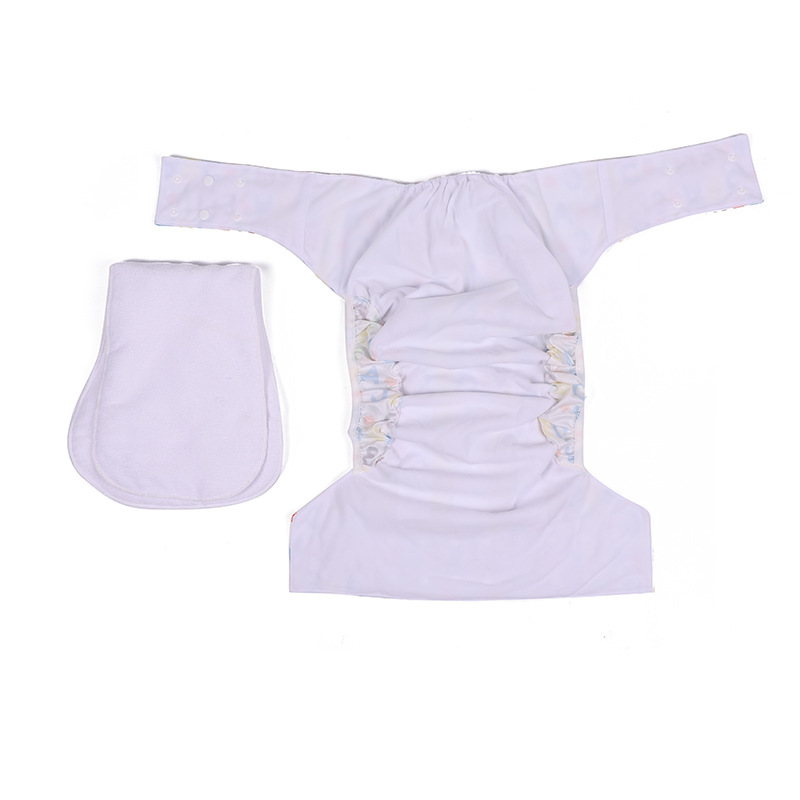 Adult Cloth Diaper Factory Direct Sales Spot Snap Button Washable Elderly Diaper Pants Breathable Leak-Proof Adjustable Cloth Diaper