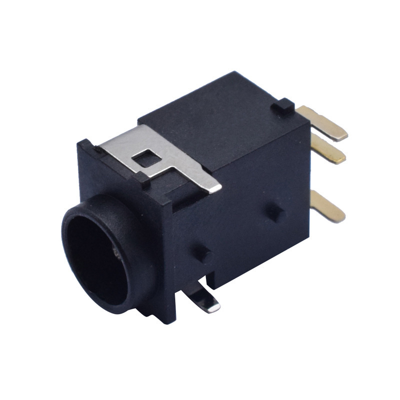 dc1852电源插座ip67级防水dc充电母座pj001bh 6.1mm插口卧式插件