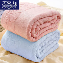 毛巾毯毛巾被老式怀旧毯子单人双人成人传统毛毯夏季夏凉被儿童厂