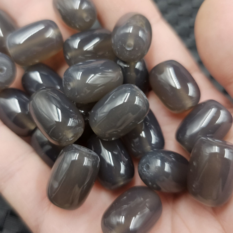 13*18毫米烟紫色玛瑙桶珠玉石散珠紫玉髓路路通手链项链饰品珠子