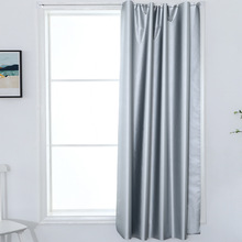 简易单窗户小窗帘免打孔安装遮阳防晒隔热短帘魔术贴自粘式遮光布