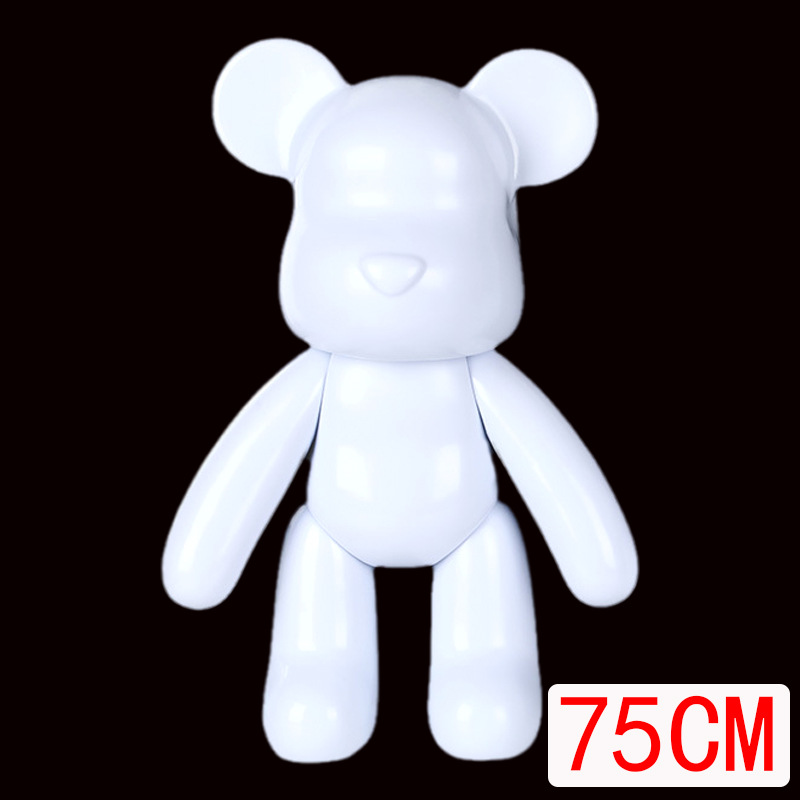 Internet Celebrity Diy Fluid Bear Violent Bear White Body Material Package Wholesale Handmade Color Filling Painting Bear White Blank