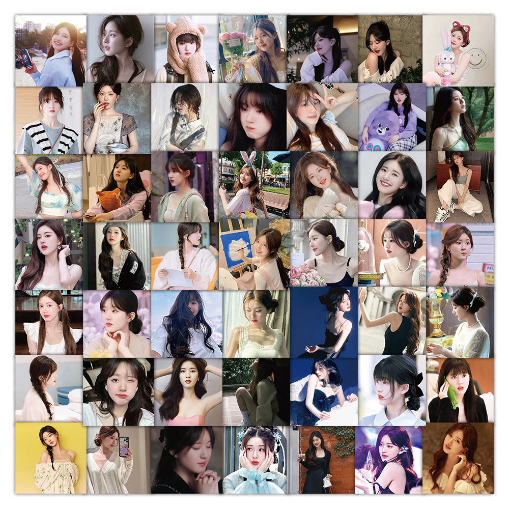 99张赵露思贴纸女明星美照周边应援手帐贴画手机壳笔记本电脑装饰