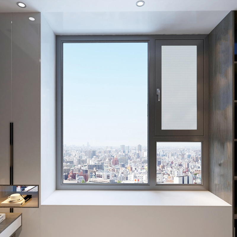 源头好货 阳光房断桥铝门窗窗纱一体别墅铝合金静音防盗窗户特价