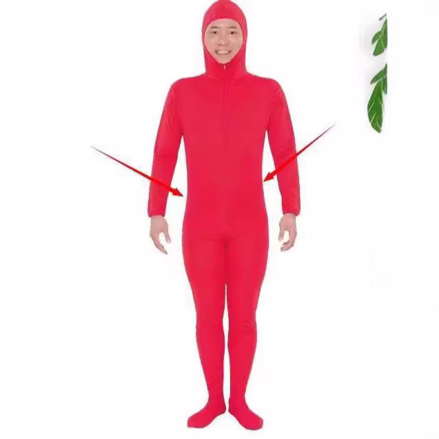 连体衣薄款男女同款服装cos表演服成人隐身衣纯色百搭新款紧身衣