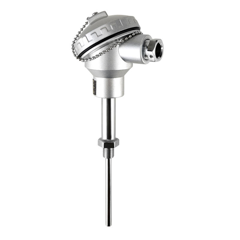 高温pt100温度传感器铠装pt100热电阻探头一体化温度变送器4-20ma