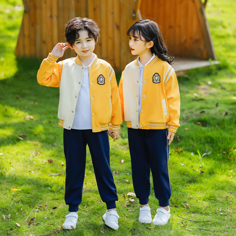 校服套装小学生秋季班服学院风幼儿园园服春秋装儿童棒球服运动服