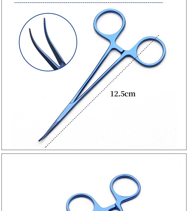 钛合金眼用止血钳 眼科显微手术器械夹持毛细血管直弯止血器