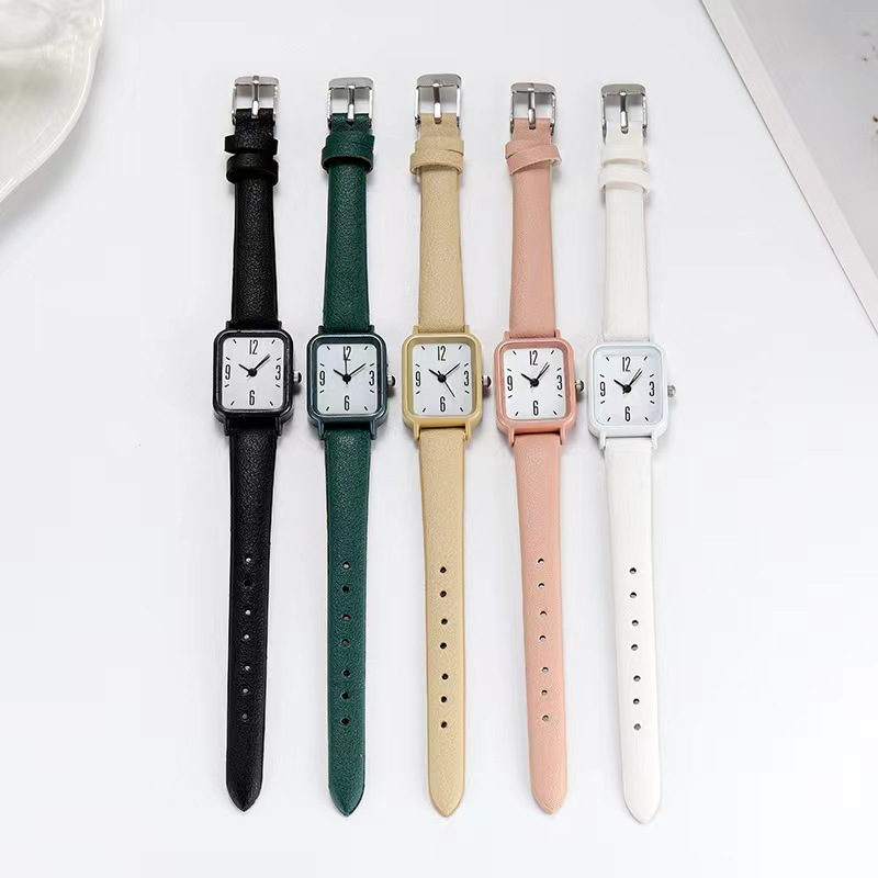 New One Piece Dropshipping Popular Women's Fashion Watch Korean Style Simple Small Square Niche Watch Student Watch