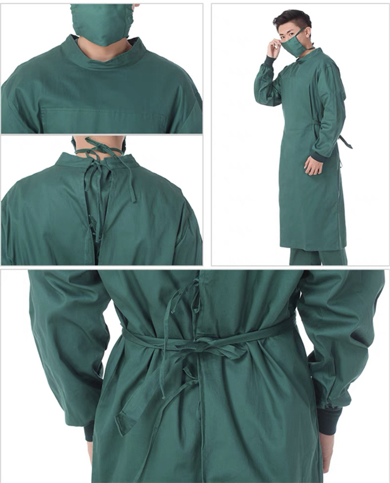 医院手术室手术衣手术服刷手服手术室男女工作服隔离衣服墨绿定制