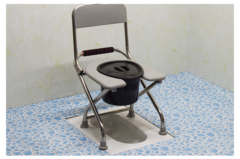 方便坐便椅老人家用结实老人蹲便器坐架加固防滑大便器农村用移动