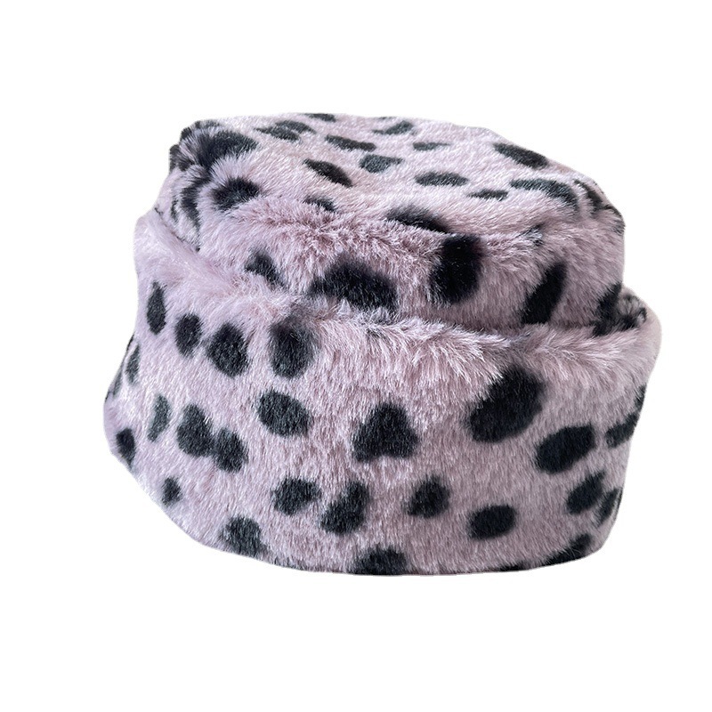 保暖前卫时尚斑点毛绒包头帽冬季东北旅游滑雪帽子批发蒙古帽