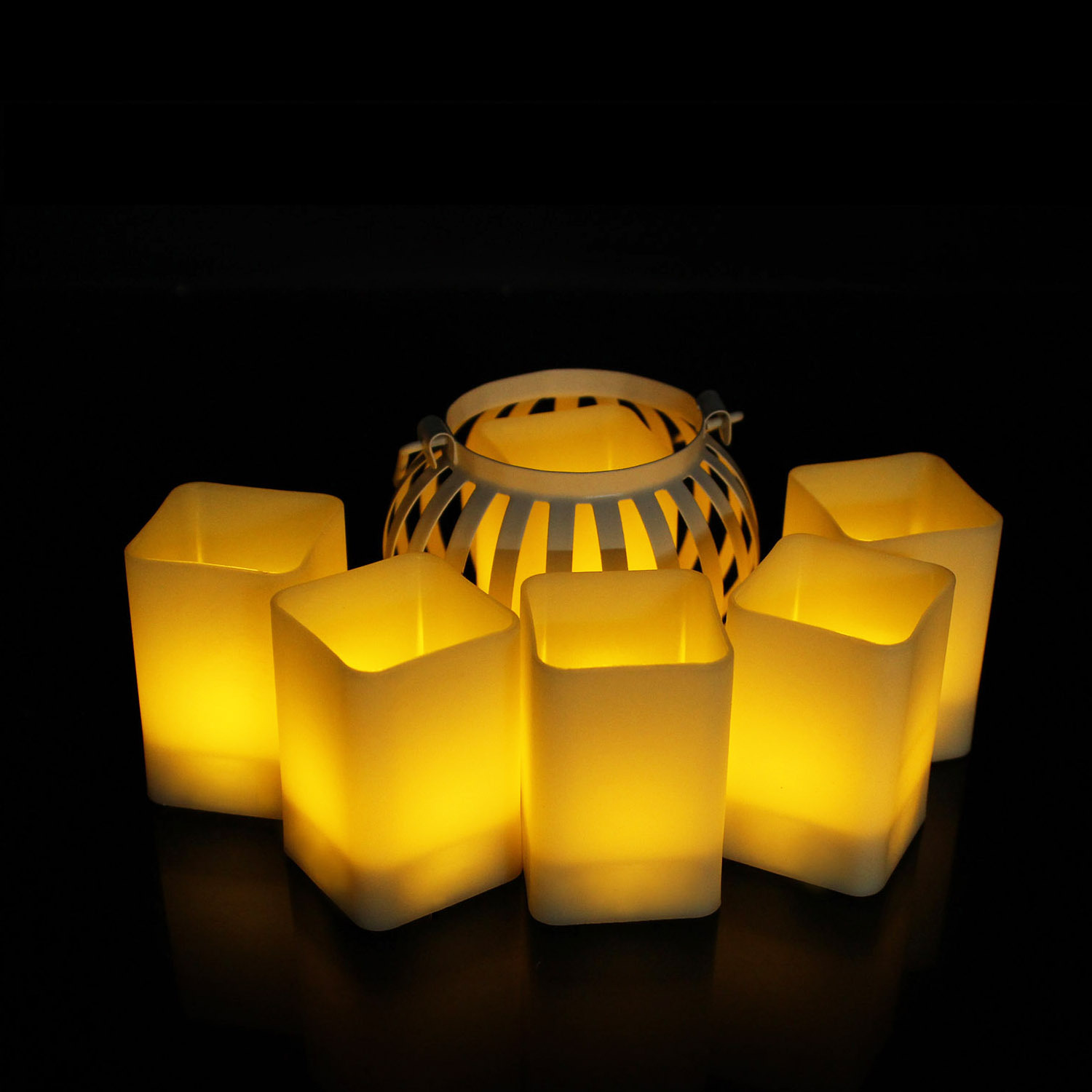 新品现货 方形状cr2032电子蜡烛结婚生日蜡烛圣诞节装饰橱窗蜡烛