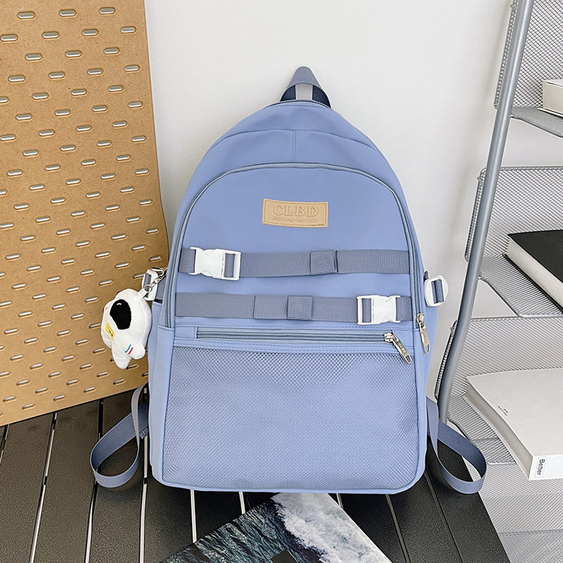 New Beautiful Girl Student Schoolbag Korean Ins Junior High School Student Backpack Simple and Lightweight College Students' Backpack